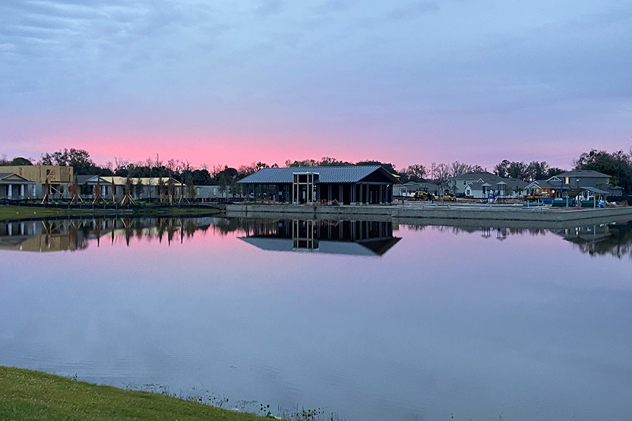rivington lake image sunset debary florida
