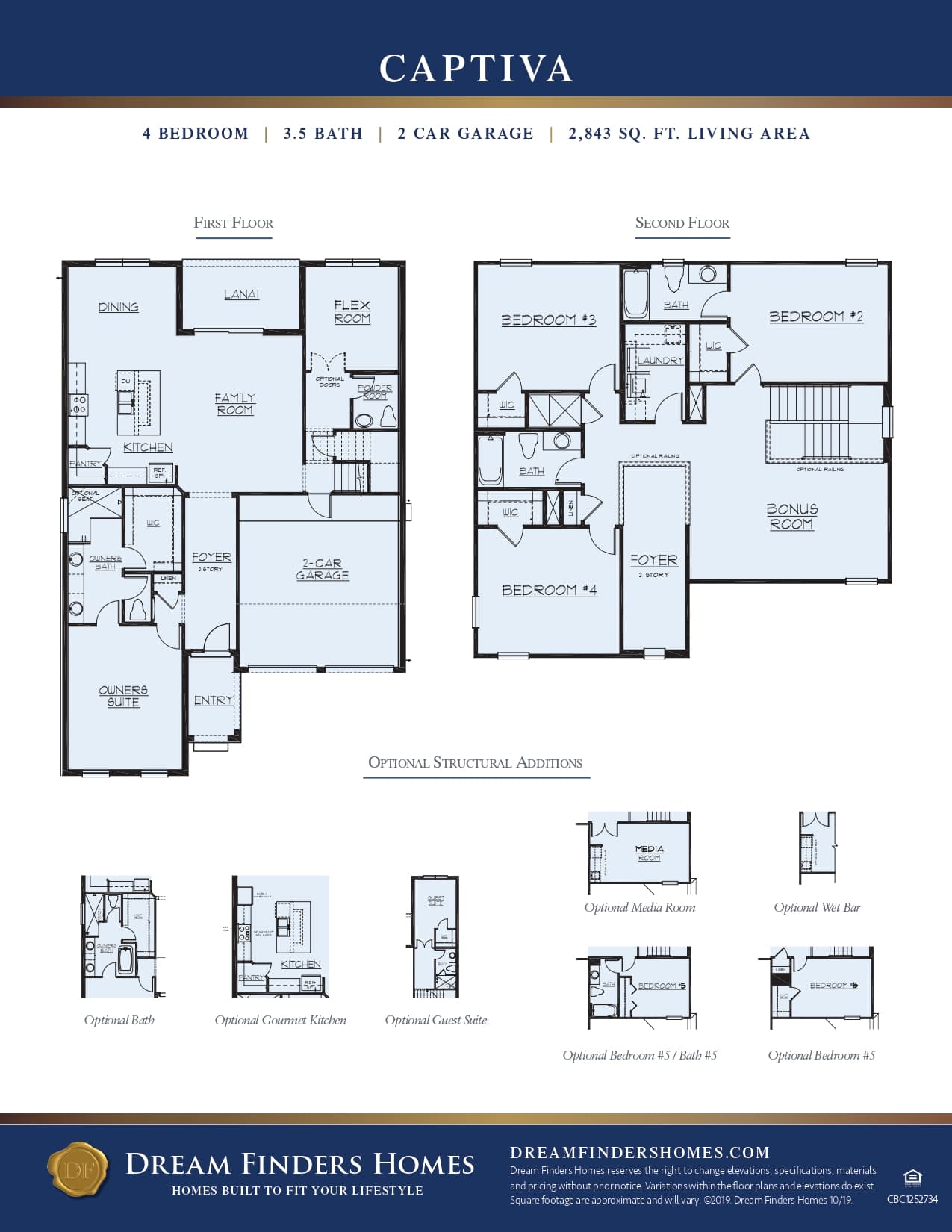 Captiva house plan by Dream Finders Homes.