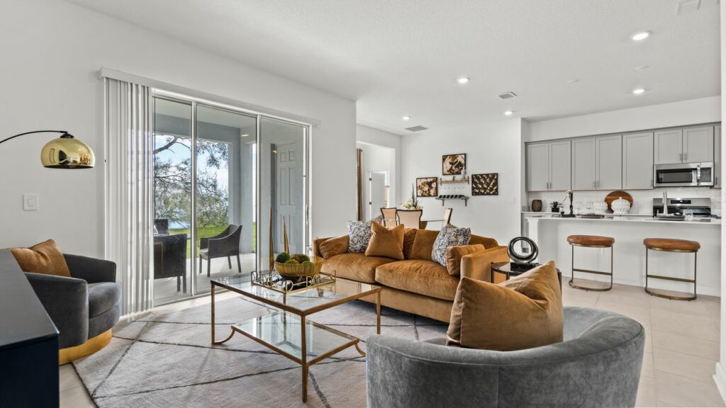 Inside structure of lennar home in Rivington